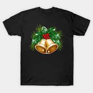 Merry Christmas Jingle Bells Sticker T-Shirt